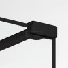 NEW TRENDY Kabina prysznicowa WALK-IN NEW MODUS BLACK 100x30x200 EXK-0266/EXK-0256